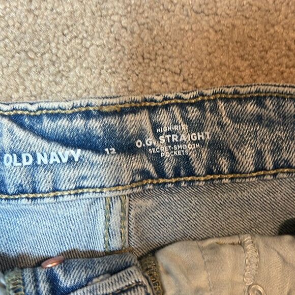 BNWT - OLD NAVY HIGH RISE O.G STRAIGHT JEAN DENIMN SHORTS - 12 - Picture 5 of 5